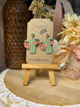 Load image into Gallery viewer, Floral Cactus Dangles
