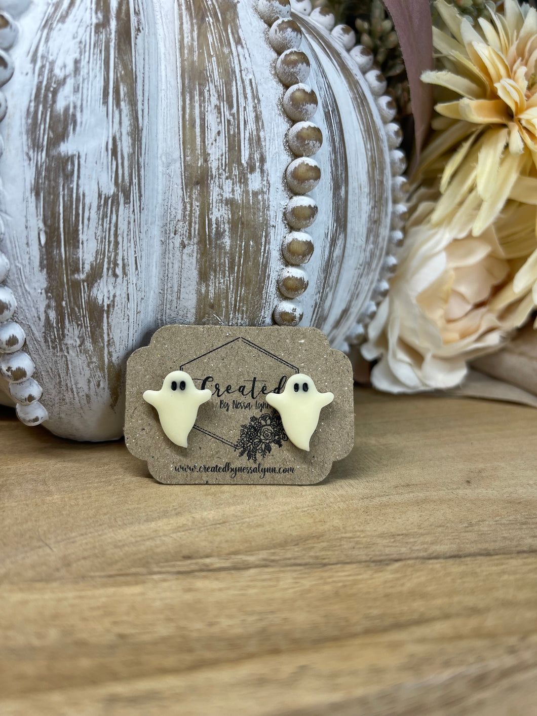 Glow in the Dark Ghost Studs