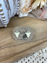 Load image into Gallery viewer, Glow in the Dark Ghost Studs
