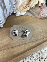 Load image into Gallery viewer, Floral Ghost Studs
