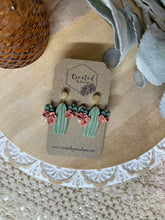 Load image into Gallery viewer, Floral Cactus Dangles
