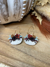 Load image into Gallery viewer, Pumpkin Floral Hoops
