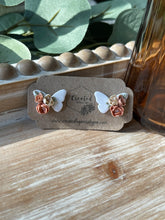 Load image into Gallery viewer, Floral Butterfly Studs

