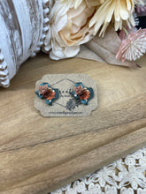 Load image into Gallery viewer, Emerald Floral Tx Studs

