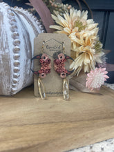 Load image into Gallery viewer, Floral Moon Dangles
