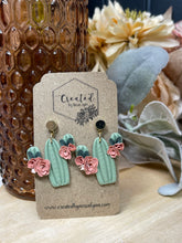 Load image into Gallery viewer, Floral Cactus Dangles
