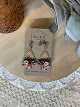 Load image into Gallery viewer, Neutral floral Dangles
